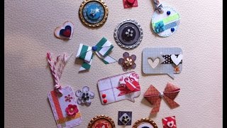 DIY Embellecedores caserosEmbellishment scrapbook [upl. by Rockwood]