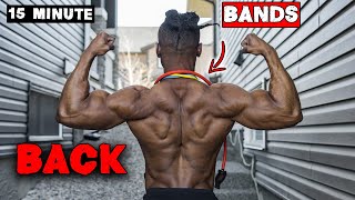 15 MINUTE BACK WORKOUT WITH FITBEAST RESISTANCE BAND [upl. by Aihn811]