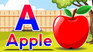 Learn  one two three  A to Z english alphabets  a for apple 🍏🍎😄 b for ball ⚽👍😜 c for cat 🐱😄🐱👍 [upl. by Opaline]