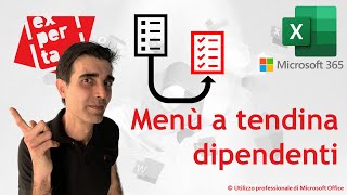 EXCEL 365 – TRUCCHI E SEGRETI 📃➡📃 Menù a tendina dipendenti funzione CERCAX e convalida dati [upl. by Annaik790]