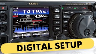 Yaesu FT991A SETUP for WSJTDigital Modes Easy and Simple [upl. by Sucirdor813]