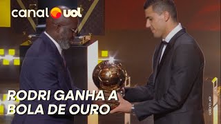 RODRI CONQUISTA A BOLA DE OURO E VINI JR FICA EM 2º AITANA VENCE PELA SEGUNDA VEZ VEJA PREMIAÇÕES [upl. by Kiersten]