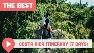 Best Costa Rica Itinerary 7 Days [upl. by Atiuqnahs]