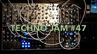 Techno Jam 47 Make Noise modular system Korg drumlogue [upl. by Nalyorf590]