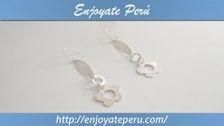 Aretes de Plata Peruana 950 3 [upl. by Naples]