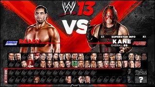 WWE 13 Gameplay KHALI KANE UNDERTAKER JOHN CENA LESNAR CM PUNK amp More  WWE 2013 Gameplay [upl. by Siuoleoj77]