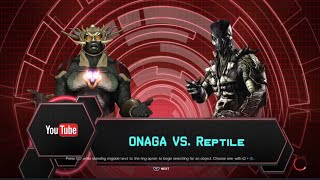 YouTube Show Onaga vs Reptile [upl. by Jeanie]