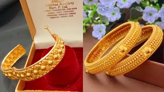 Gold Bangles Designs  24K Gold Bangle Designs Chennai [upl. by Ateekan]