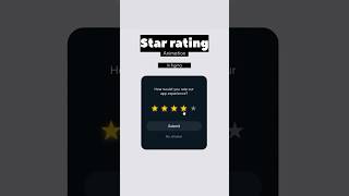 Star rating animation in figmatutorial figma art [upl. by Demmahom103]