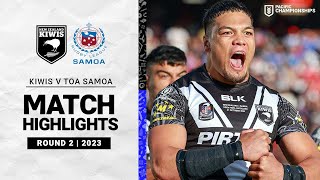 Kiwis v Toa Samoa  Match Highlights  2023 Pacific Championship [upl. by Ainat861]