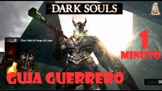 Dark Souls Guia del guerrero en 1 minuto  Habilidades equipo inicial estadisticas y tipos [upl. by Adora258]