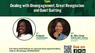 DEALING WITH DISENGAGEMENT GREAT RESIGNATION AND QUIET QUITTING [upl. by Ledba]