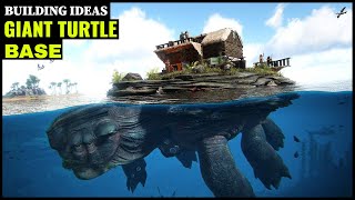 HOW TO BUILD A GIANT TURTLE MEGACHELON BASE  ARK SURVIVAL [upl. by Mandell237]