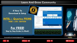 In Hindi  Free Intel Quartus Prime Download amp Installation StepbyStep Guide for Windows [upl. by Julide512]