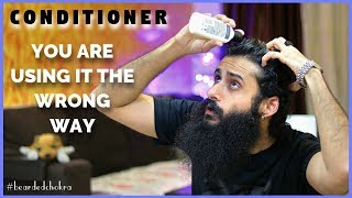 Conditioner Kaise Use Kare  Correct Way To Use A Conditioner  Bearded Chokra [upl. by Zaraf436]