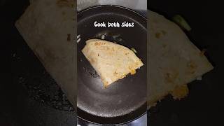 Roti Wrap  Tortilla Wrap Recipe Pizza Roti Wrap  Breakfast recipes shorts asmr food [upl. by Hall]