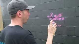 Spray Paint Techniques Dots [upl. by Anadroj]