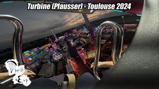 4K  Turbine Pfausser  Fête foraine SaintMichel de Toulouse 2024  Onride [upl. by Zizaludba]