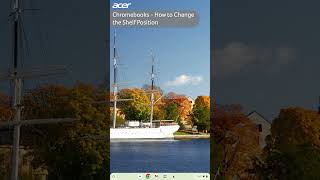 Chromebooks  How to Change the Position of the Application Shelf [upl. by Noynek420]