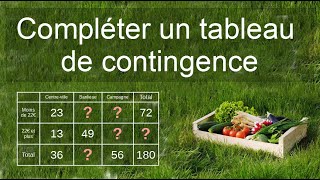 Term Bac pro  Compléter un tableau de contingence et lutiliser [upl. by Debo]