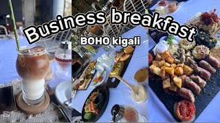 VLOG  Come with me to BOHO kigali for business breakfast 🤩 [upl. by Herta]