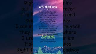 JAY  Z ft Alicia Keys Lyrics shorts [upl. by Idner]