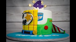 Making a Buzz and Woody Cake  Toy Story Cake [upl. by Boutis]