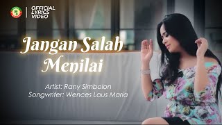 Jangan salah menilai  Rany Simbolon Official Lyrics Video [upl. by O'Malley]