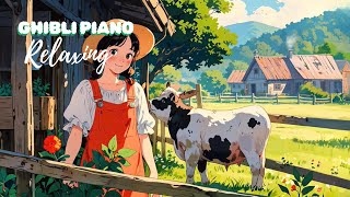 Best Ghibli Piano Collection 🌈 Relax Study and Work 🌈 [upl. by Yreme]