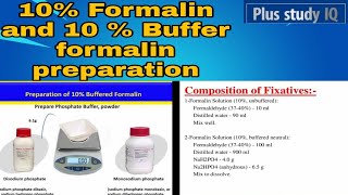 how to make 10 Buffer formalin and 10 formalin Fixative preparation detail processer Histology [upl. by Latona]