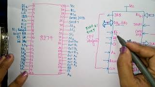 8279 pin diagram  part12 [upl. by Eeleimaj502]