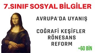 7SINIF  AVRUPADA UYANIŞ COĞRAFİ KEŞİFLERRÖNESANSREFORM [upl. by Illona]