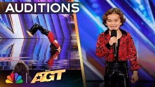 8YearOld Boss Baby Brodys Dance Moves SURPRISE The Judges  Auditions  AGT 2024 [upl. by Kellie253]