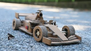 How to make Amazing F1 Racing CarFerrari  Cardboard DIY [upl. by Finny]