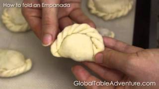 How to fold repulgue an Empanada Global Table Adventure [upl. by Ak]