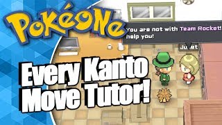 PokeOne  Every Move Tutor in Kanto [upl. by Ev]