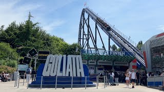 Goliath Walibi Holland  Roller Coaster OffRide 4K60FPS [upl. by Fulviah]