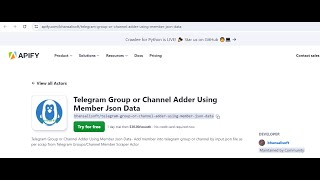 Telegram Group or Channel Member Adder Using Member Json Data [upl. by Dennet299]