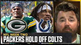 Malik Willis Packers HOLD OFF Anthony Richardson Colts without Jordan Love  NFL on FOX Pod [upl. by Malcah]