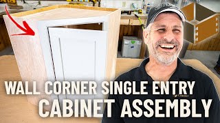 How to Assemble a Wall Diagonal Corner Single Entry Cabinet WCSE  RTA Cabinet Assembly [upl. by Strang649]