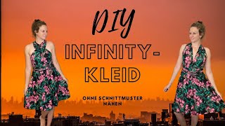 DIY Infinity Kleid ohne Schnittmuster nähen [upl. by Quita]