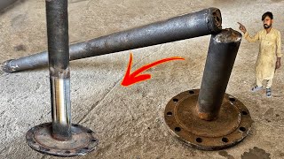 Broken Two piece Truck Axle Repair on Antique Process  Repair with Explore Tools [upl. by Slinkman]