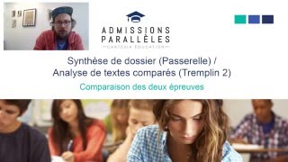 Comparaison de la Synthèse Passerelle et de lAnalyse de textes comparés Tremplin 2 [upl. by Llet]