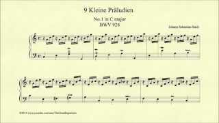 Bach Prelude in C major BWV 924 Piano [upl. by Bethena485]