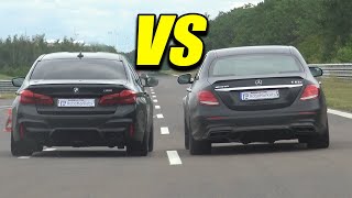 BMW M5 F90 vs MERCEDES E63s  ACCELERATION SOUND🔥😈 [upl. by Durnan167]