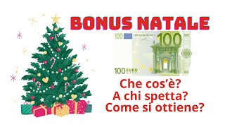 Decreto Omnibus BONUS NATALE 100 EURO Che cosè A chi spetta Come richiederlo [upl. by Ashti]