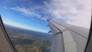 Flight Edelweiss A320 HBJLP take off from Zurich to Heraklion WK348 [upl. by Nylde]