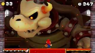 New Super Mario Bros 2  100 Walkthrough  Star World  Dry Bowser Boss Fight All Moon Coins [upl. by Tommi]