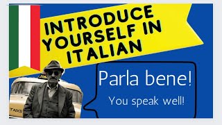 Introduce Yourself in Italian Lesson 2 ITALIAN FOR BEGINNERS Short Italian conversations 4 TRAVEL [upl. by Einomrah]