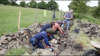 Building Dry Stone Retaining Walls [upl. by Nylatsirhc]